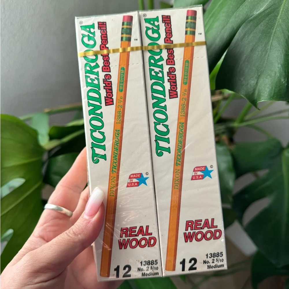 Vintage World's Best Pencils 6 Boxes No.‎ 2 - Real Wood New and Sealed